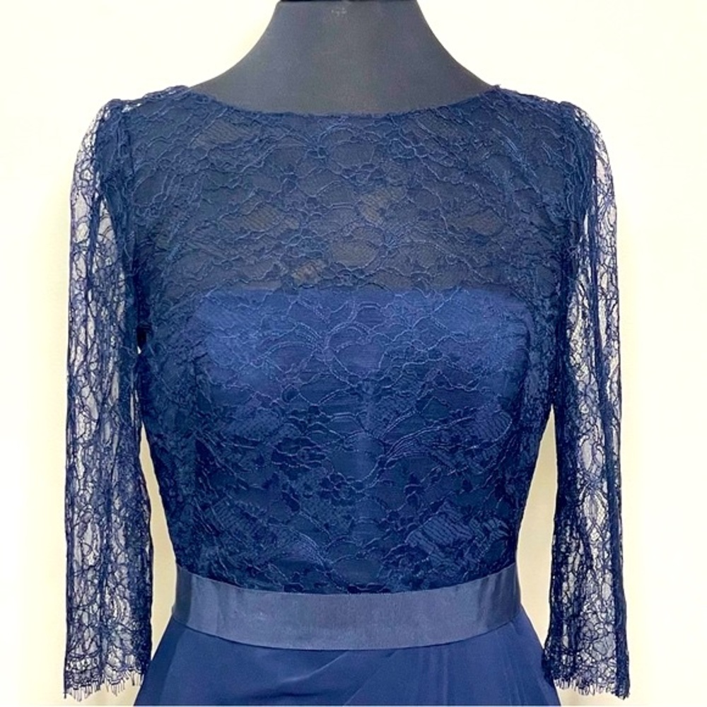 Watters&Watters Navy Mother of the Bride Dress Size 8 - Picture 3 of 14